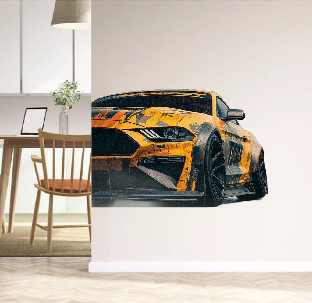 FramingoKart  PVC Vinyl Sports Car Art Wall Sticker Big Size Room Walls Home Décor Self Adhesive Sticker