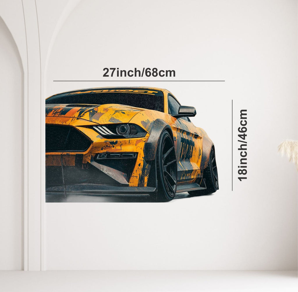 FramingoKart  PVC Vinyl Sports Car Art Wall Sticker Big Size Room Walls Home Décor Self Adhesive Sticker