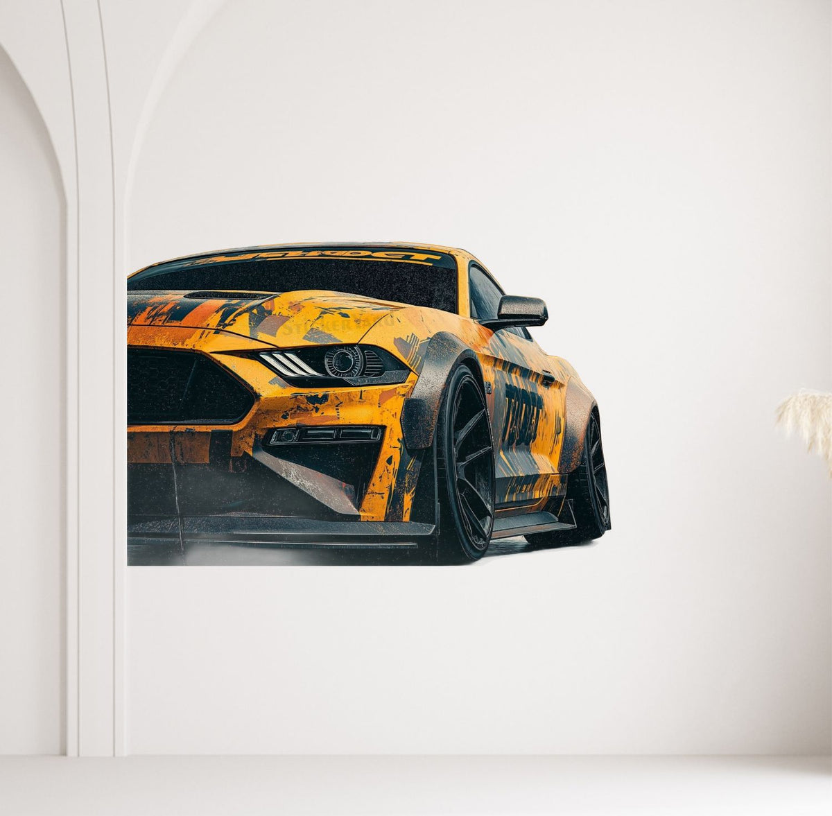 FramingoKart  PVC Vinyl Sports Car Art Wall Sticker Big Size Room Walls Home Décor Self Adhesive Sticker