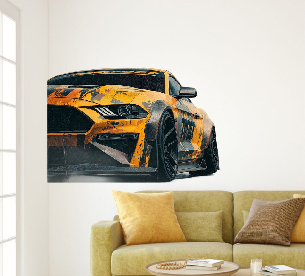 FramingoKart  PVC Vinyl Sports Car Art Wall Sticker Big Size Room Walls Home Décor Self Adhesive Sticker