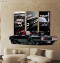 FramingoKart  PVC Vinyl Motivational Change Future Car Quote Racing Car Wall Sticker Big size sticker Self Adhesive Sticker