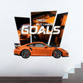 FramingoKart  PVC Vinyl Motivational Car Goals Quote Racing Car Wall Sticker Big size sticker Self Adhesive Sticker