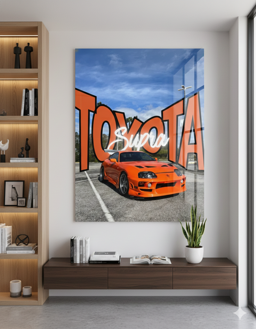 Sports Cars Premium Acrylic Poster Painting Wall Hanging For Decoration & Gifting Wall Decor Paintings