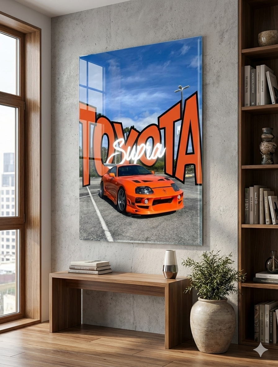 Sports Cars Premium Acrylic Poster Painting Wall Hanging For Decoration & Gifting Wall Decor Paintings